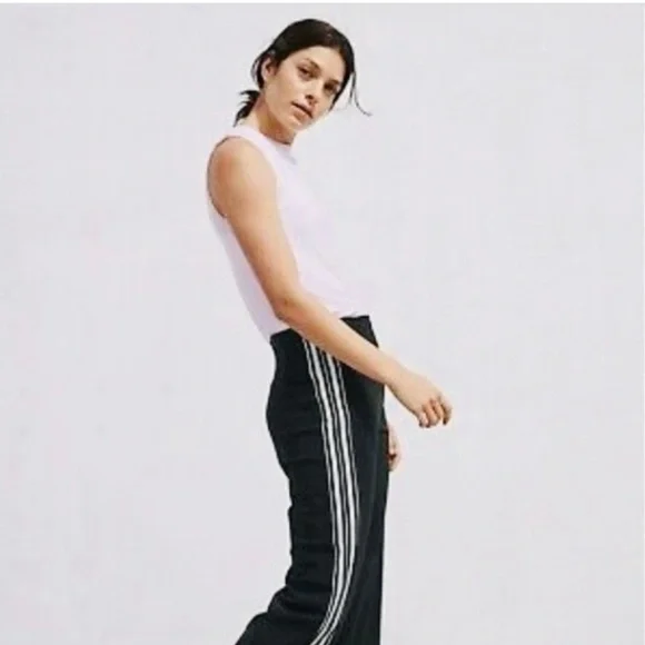 Athleta Meridian Black Stripe Wide Leg Pants size XS - Picture 1 of 6
